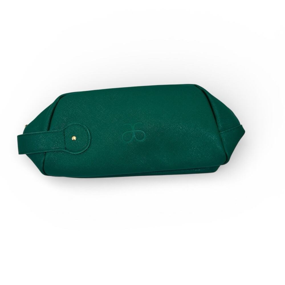 Arbonne Green Faux Leather Toiletries Bag Travel Unisex Makeup